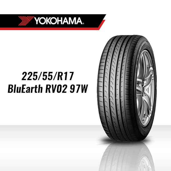 Yokohama BluEarth RV02 225/55/R17 97W - GULONG.COM.PH