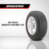 Bridgestone Dueler H/T 840 RBT 265/70/R16 112S - GULONG.PH